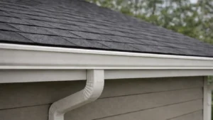 new gutters on a new roof