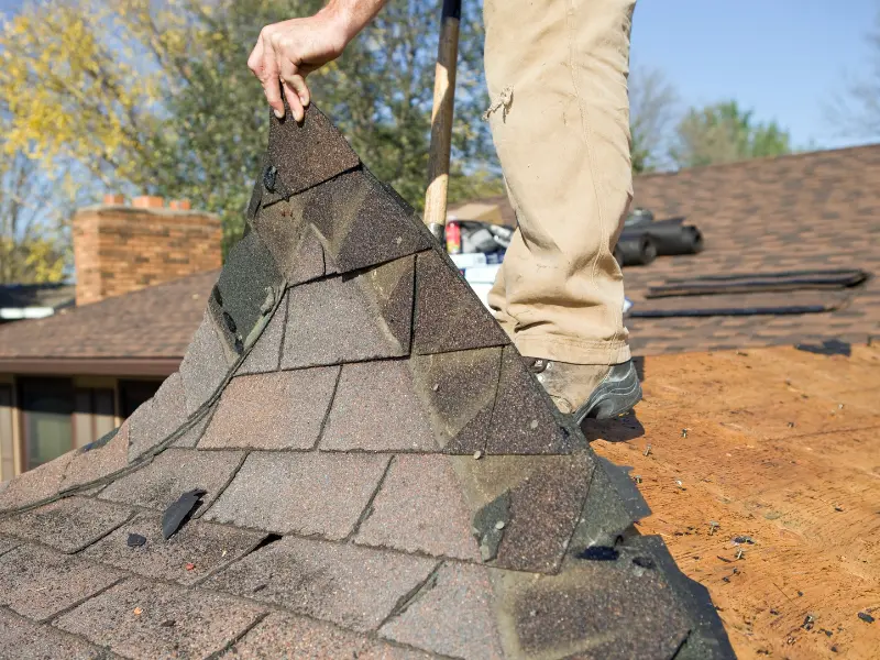 a roof being repaired in Halifax