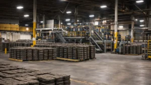 image of a shingle factory floor